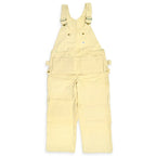 1970s Deadstock Lee Off-White Overalls, Double Knee, with Apron, Lot.C44SB ... W40 L30