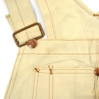 1970's BIGMAC 生成り DOUBLE KNEE OVERALL WITH APRON ... W34 L31