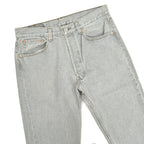 1990's Levi's 501 LIGHT GRAY DENIM PANTS... W32 L29