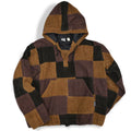 ~1990's IXCHEL CORDUROY PATCHWORK PULLOVER HOODIE... L