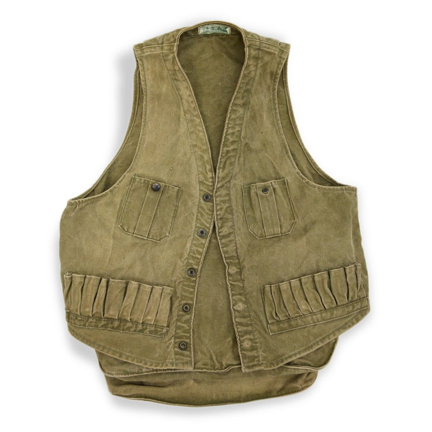 ~1940's JC Higgins HUNTING VEST OLIVE...