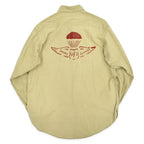 1950's PENNEY'S BIGMAC US SMOKE JUMPERS STENCIL POPLIN SHIRT ... M