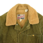 1970's Lee Green Corduroy Boa Lining Coverall...