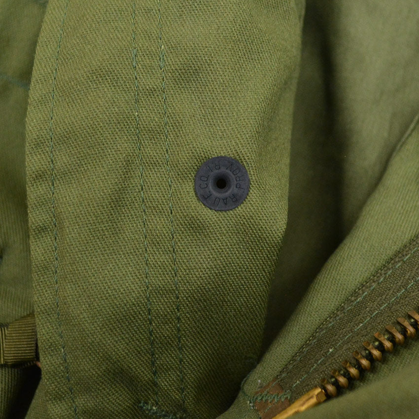 1980's Deadstock USARMY M-65 OD 3RD SCOVILL ZIPPER... SR