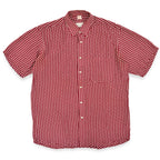 1960's〜 Deora Square Dots Rayon S/S Shirt Blood ... 40