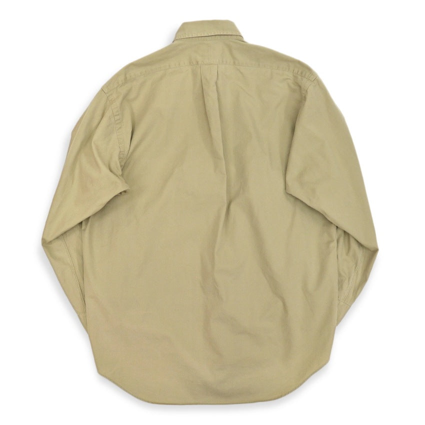 〜1990's Polo by Ralph Lauren ポロベア刺繍 B/D SHIRT KAHKI ... M