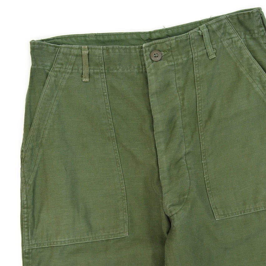 1960's USARMY COTTON SATEEN OG-107 BAKER PANTS SLIM CUSTOM... W31 L32