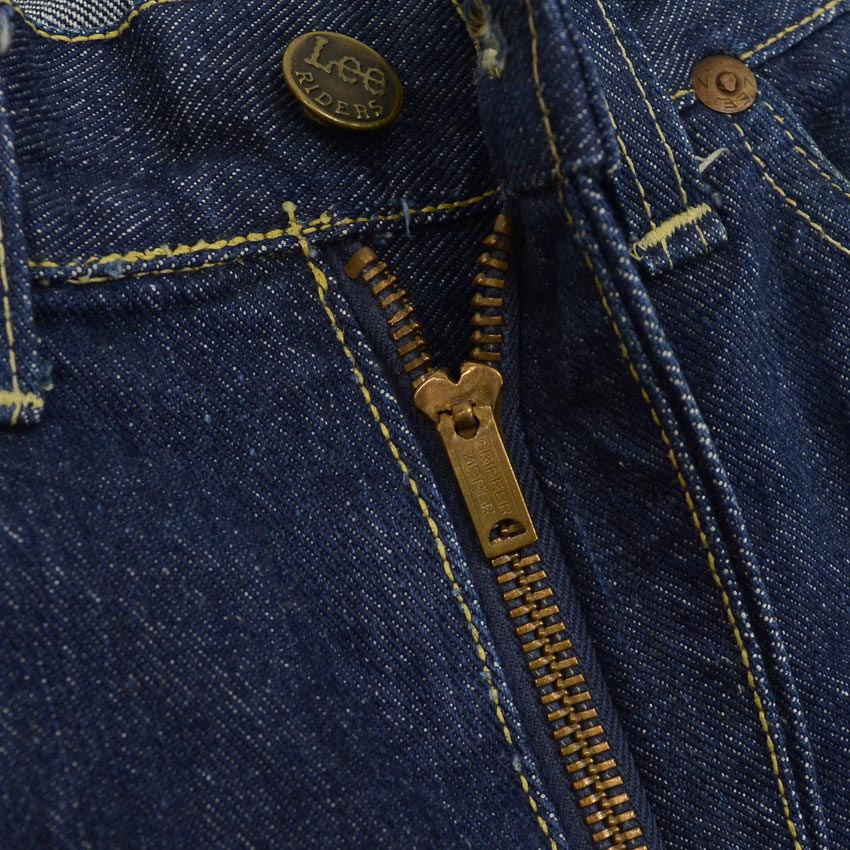 1950's Lee 101Z CENTER BLACK TAG DENIM PANTS DARK ... W32 L34