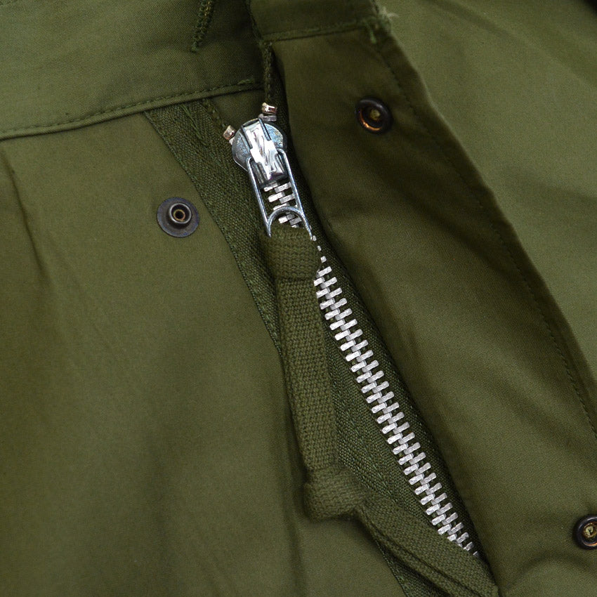 1970s Deadstock US Army Parka, Men's, M-65, Aluminum Zipper... X-Small