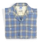1950's PILGRIM PLAID VIRGIN WOOL SHIRT ... M