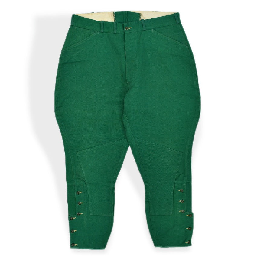 1940's〜 T.S.LANKFORD&SONS PHILLIP66 GREEN COTTON TWILL BREECHES PANTS ... W34