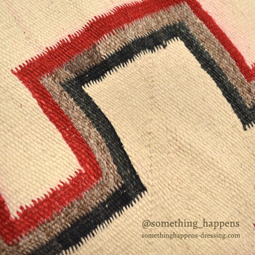 c.1930's NAVAJO RUG 卍 WHIRLING LOG SWASTIKA... 148cm×106cm