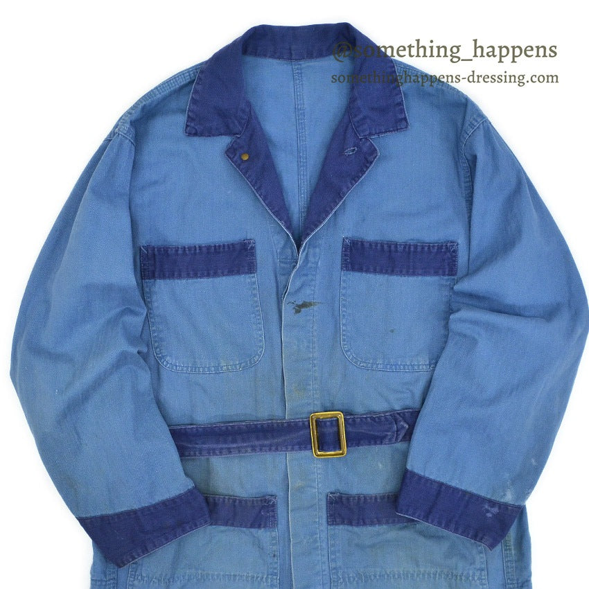 〜1960's ANGUS TWO TONE HBT SHOP COAT ... 42