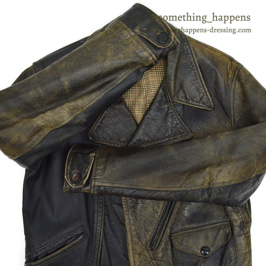 1930's TWO TONE HORSEHIDE LEATHER SPORTS JACKET ...