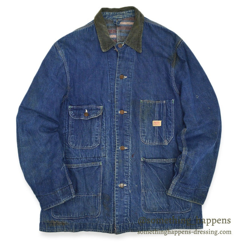 ~1960's HERCULES DENIM COVERALL BLANKET ... Fits like 42