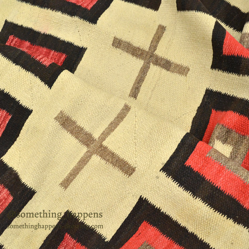 c.1930's NAVAJO RUG CROSS PATTERN... 170cm×133cm