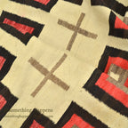c.1930's NAVAJO RUG CROSS PATTERN... 170cm×133cm