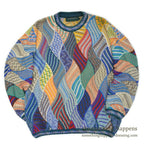 1990's~ TUNDRA CANADA CRAZY COTTON KNIT SWEATER... L