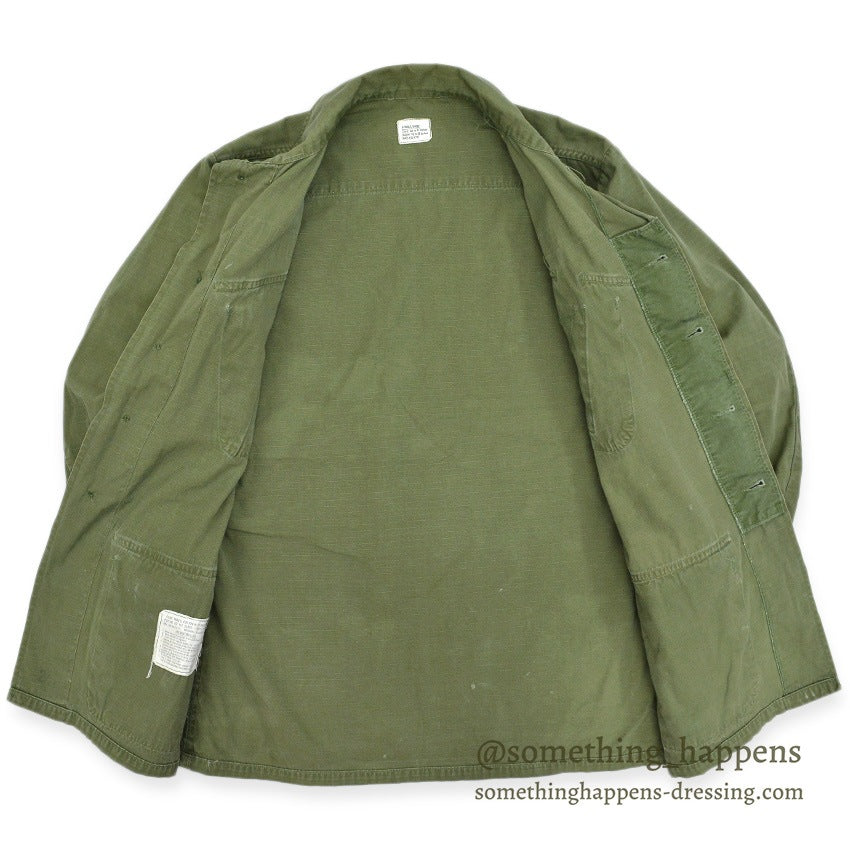 1960's USARMY JUNGLE FATIGUE JACKET...X-SMALL-SHORT