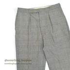 1960's~ EURO GLEN CHECK TROPICAL WOOL SLACKS... W32 L32