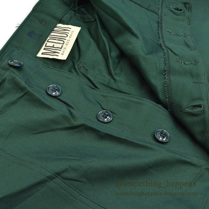 1960's DEADSTOCK USARMY TROUSERS, AGGRESSOR GREEN SHADE 255 ... MEDIUM