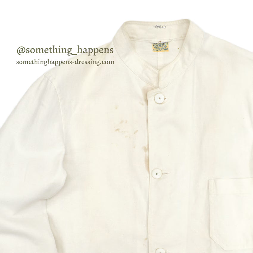 ~1930's ANGELICA JACKET CO. WHITE COVERALL CHANGE BUTTON... 40