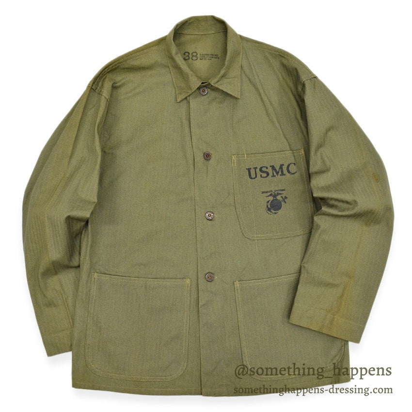 1940's DEADSTOCK U.S.M.C. P-41 HBT UTILITY COAT ... 38