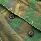 1960's USARMY ERDL JUNGLE FATIGUE JACKET MIX LEAF... SR
