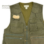 1980's BANANA REPUBLIC FISHERMAN COTTON VEST ... M