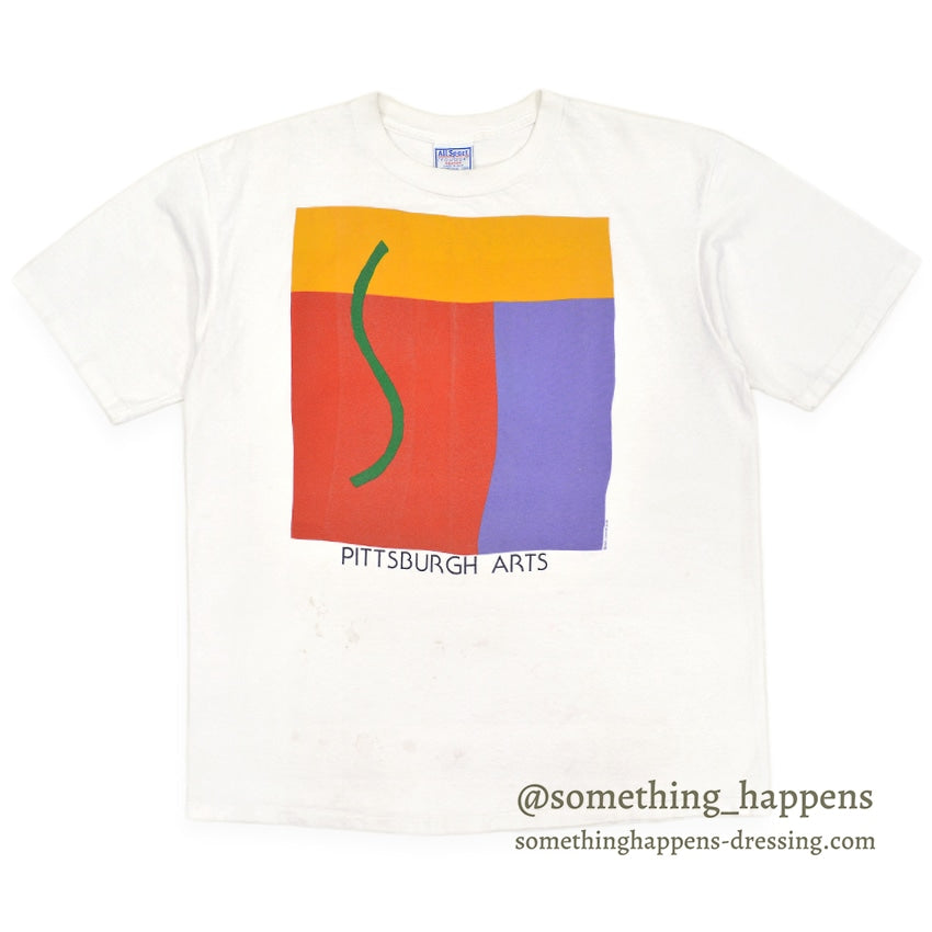〜1990's ALL SPORT PITTSBURGH ARTS PRINT T-SHIRT ... XL