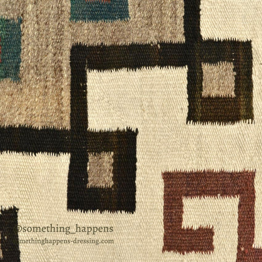 c.1940's NAVAJO RUG DIAMONDS PATTERN... 136cm/69cm