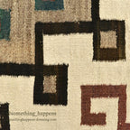 c.1940's NAVAJO RUG DIAMONDS PATTERN... 136cm/69cm