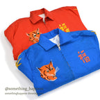 1960s Vietnam Souvenir Jacket (Vietnamese style) '68 Blue FOR KIDS...