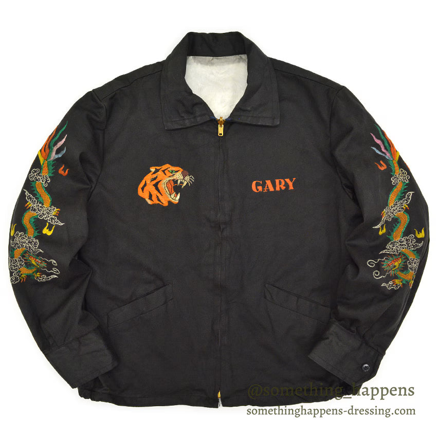 1960s Vietnam Souvenir Jacket (Vietnamese style) 68-69 Dragon Tiger Named...