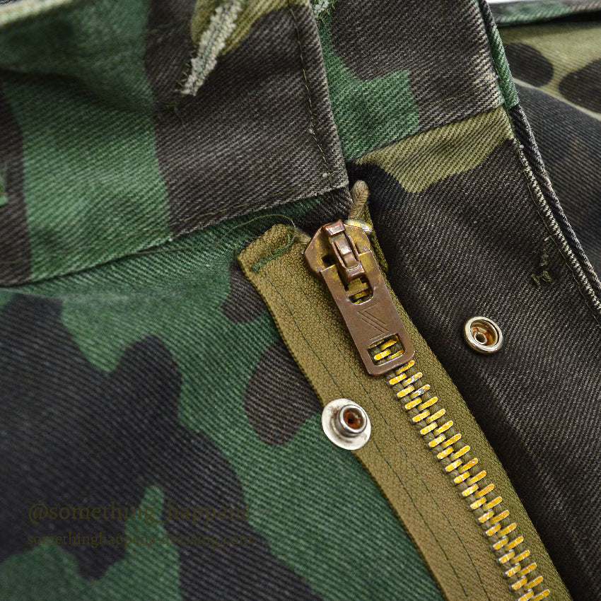 1980's M-65 WOODLAND TWILL CAMO JACKET... SMALL