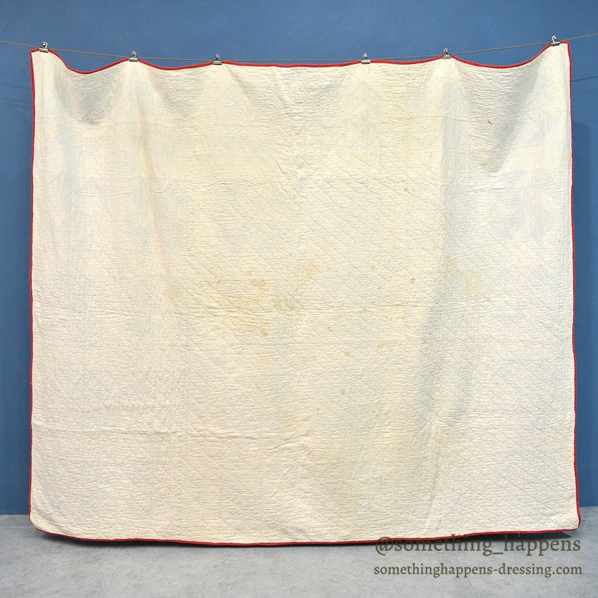 FLY FOOT INDIGO CALICO PATCHWORK QUILT... 210cm/168cm