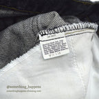 1980's Levi's 509 BLACK DENIM PANTS...W31/L34