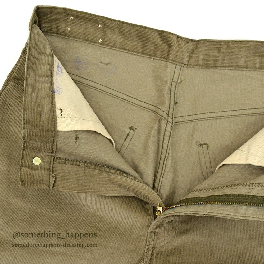 1960's DEADSTOCK LEVI'S 518 BIG-E SLIM FITS CORDUROY PANTS... W34/L31