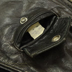1980's SCHOTT 125 DOUBLE RIDERS JACKET BACK PAINT... 40