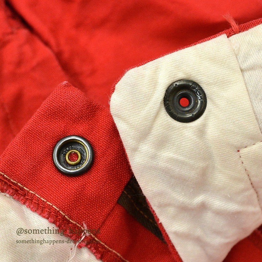 1950's BROWN'S BEACH RED DUCK HUNTING PANTS... W34/L28