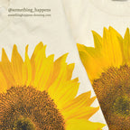 1990's DEADSTOCK ONEITA SUN FLOWER L/S T-SHIRT ... L