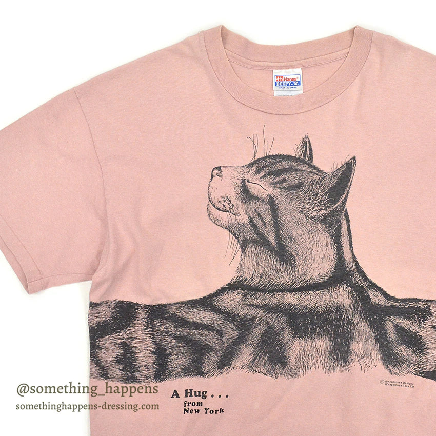 1990's HANES A Hug... from New York PRINT T-SHIRT XL