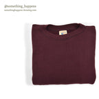 1940's~ CHAMPION CREWNECK BLANK SWEAT SHIRT MAROON ... LARGE