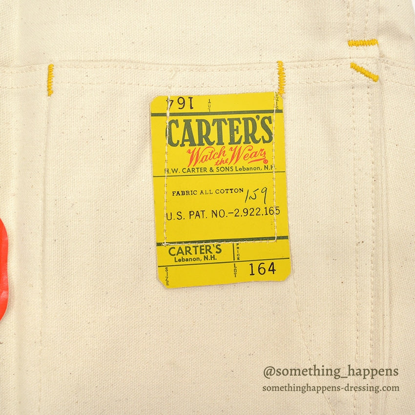 1950's DEADSTOCK CARTER'S CANVAS TOOL & NAIL APRON...