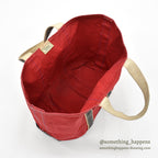 1980's LLBEAN DELUXE BOAT AND TOTE RED & NAVY... LARGE