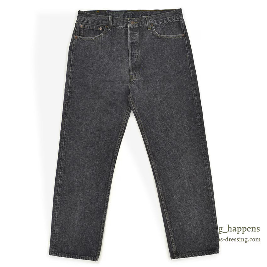 1990's Levi's 501 BLACK DENIM PANTS... W36 L30