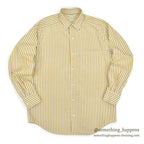 1980's BANANA REPUBLIC SAFARI & TRAVEL STRIPE SHIRT...M
