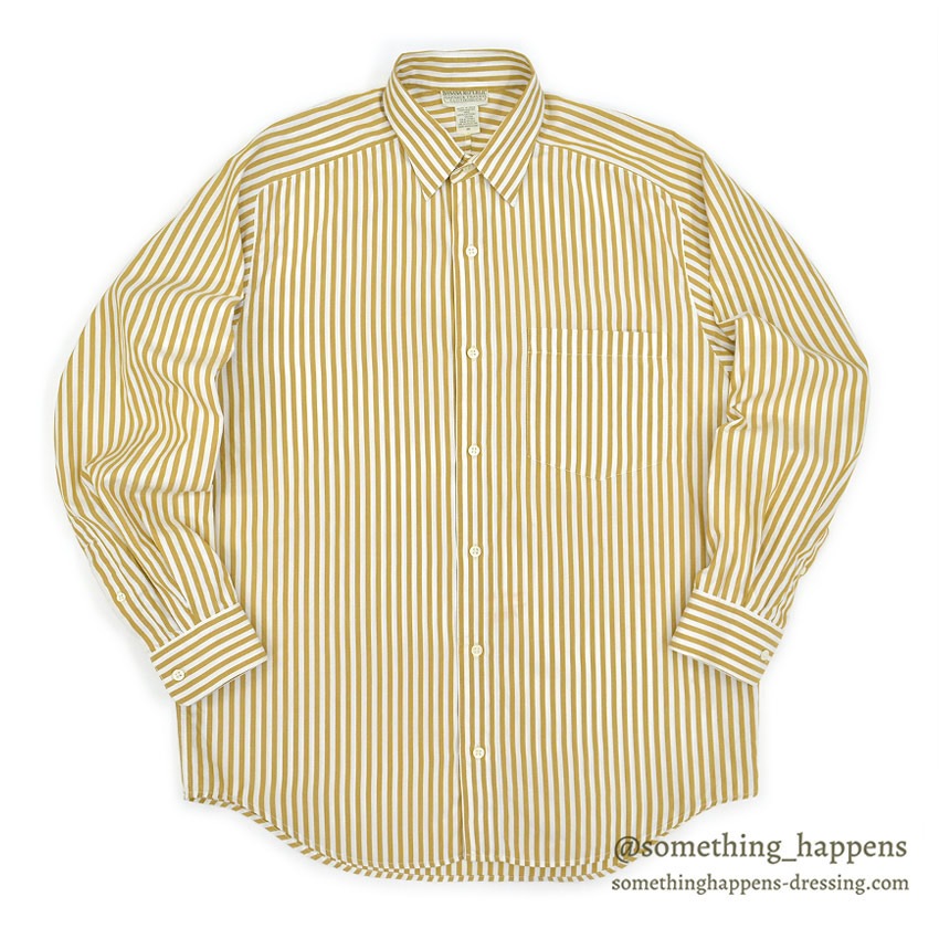 1980's BANANA REPUBLIC SAFARI & TRAVEL STRIPE SHIRT...M