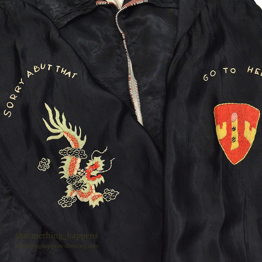 1960s VIETNAM SOUVENIR JACKET (Vietnamese souvenir jacket) GO TO HELL 65-66...