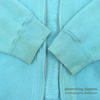 1960's PENNEY'S TURQUOISE ZIP UP SWEAT SHIRT RARE COLOR ... L